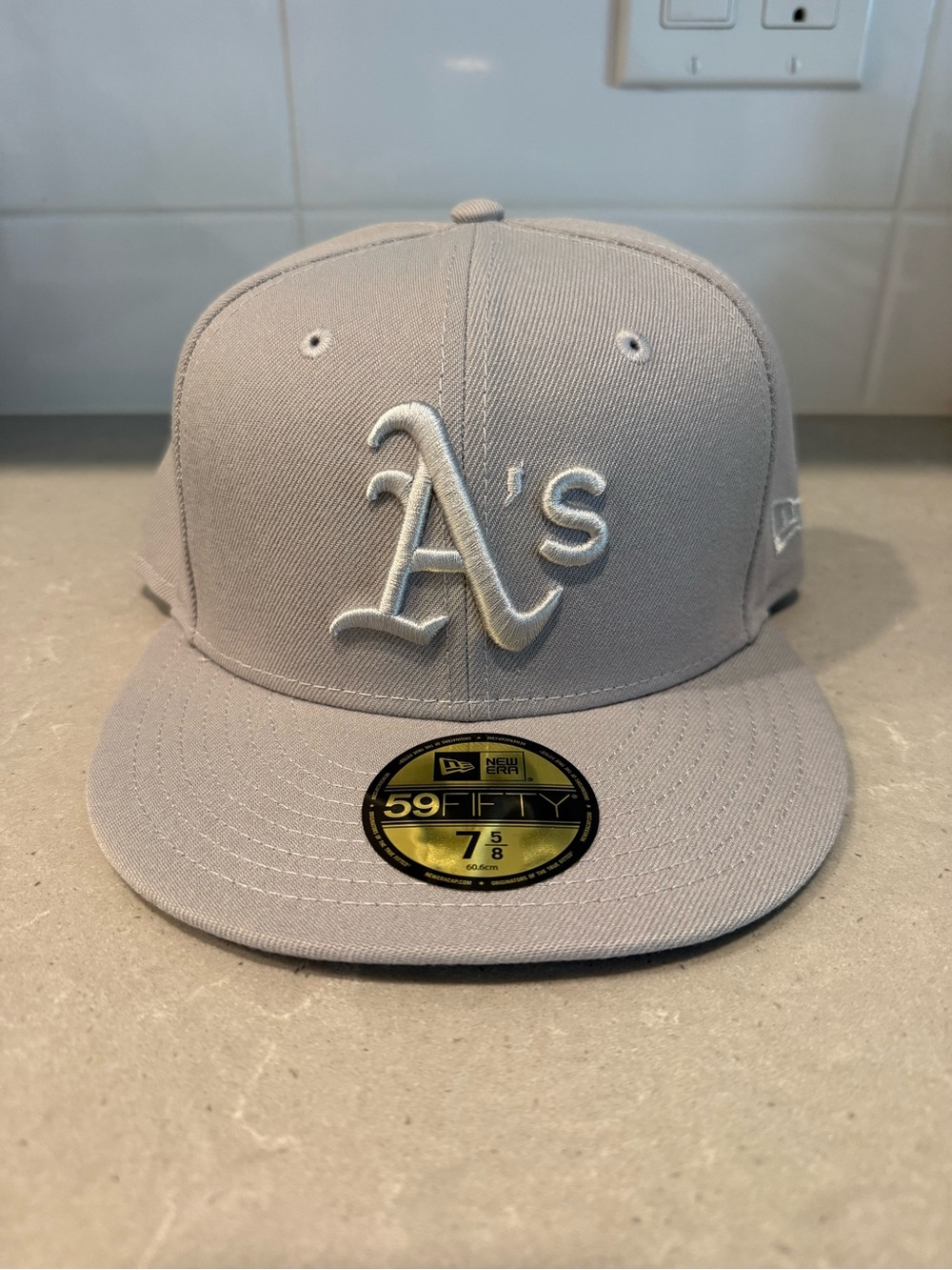 New Era Oakland A's Gray Fitted 59FIFTY Cap